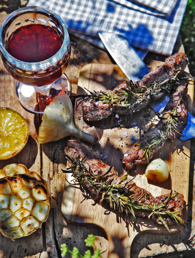 Grillad lammytterfilé med rucolasås